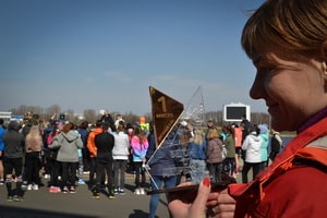 Фотосъемка победителя забега